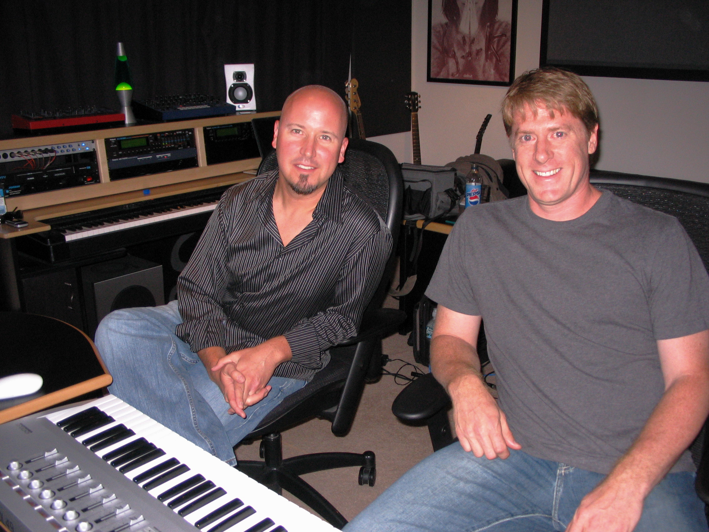 David Helpling & Jon Jenkins in Helpling's SoCal studio for Echoes.