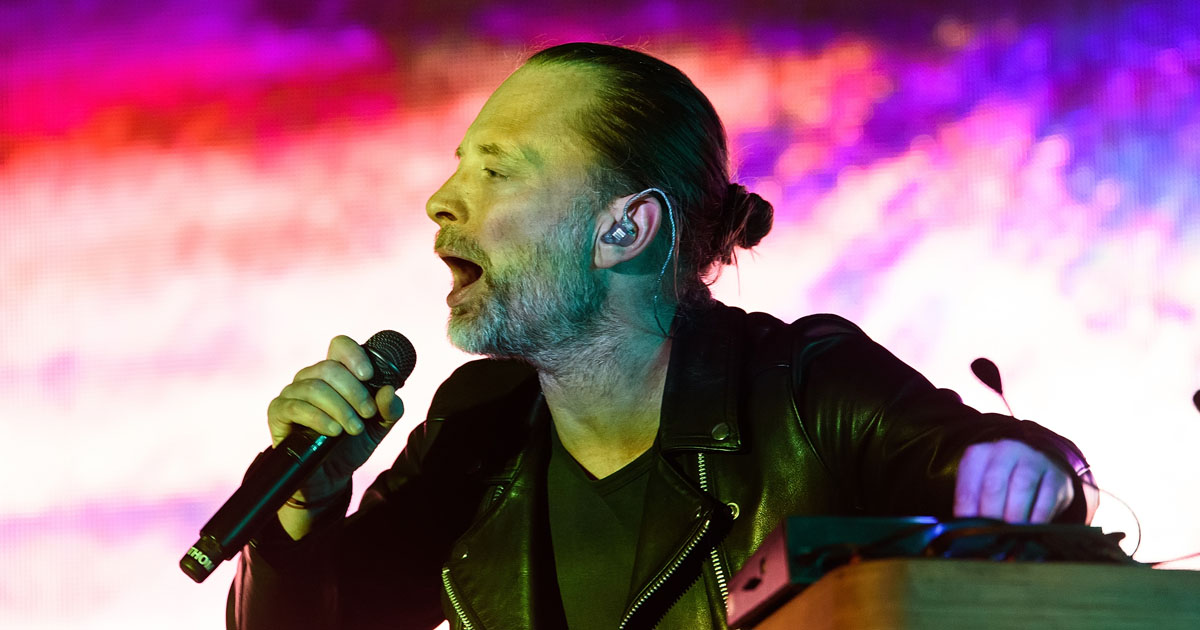BILBAO, SPAIN - JUL 11: Thom Yorke performs in concert at BBK Live 2019 Music Festival on July 11, 2019 in Bilbao, Spain