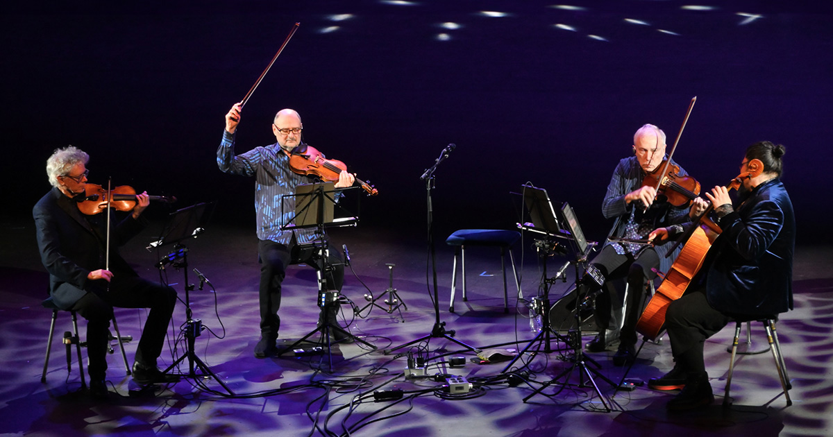 photo: Kronos Quartet, performing at the Big Ears festival, 2024